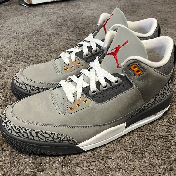 Jordan 3 Cool Grey 10.5 Deadstock No Box